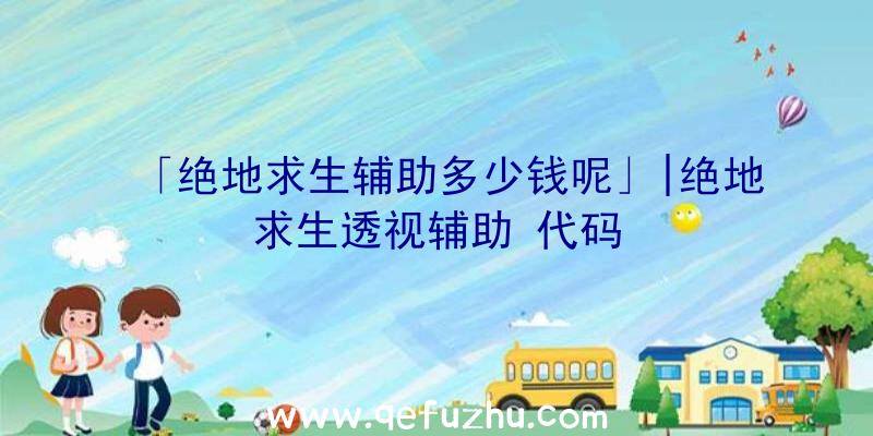 「绝地求生辅助多少钱呢」|绝地求生透视辅助